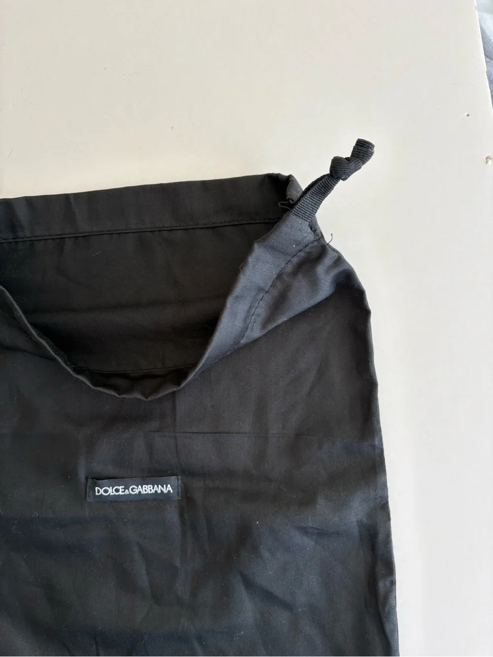 Dolce & Gabbana Black Drawstring Pouch dust bag
